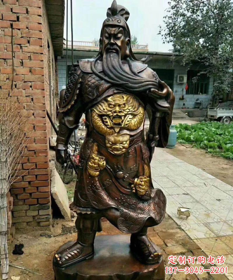 哈尔滨武财神关公铜雕塑