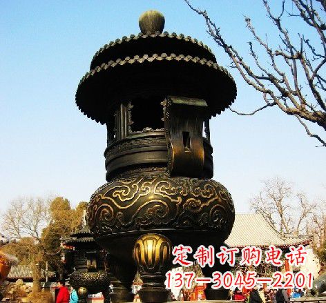 哈尔滨香炉铜雕塑