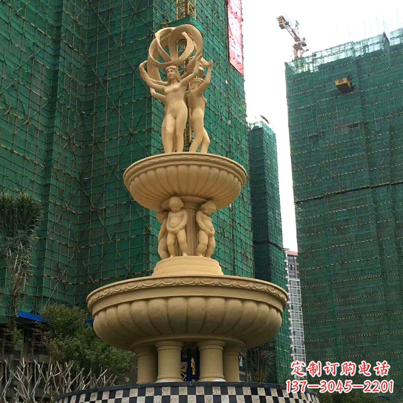 哈尔滨小区大型欧式人物景观喷泉