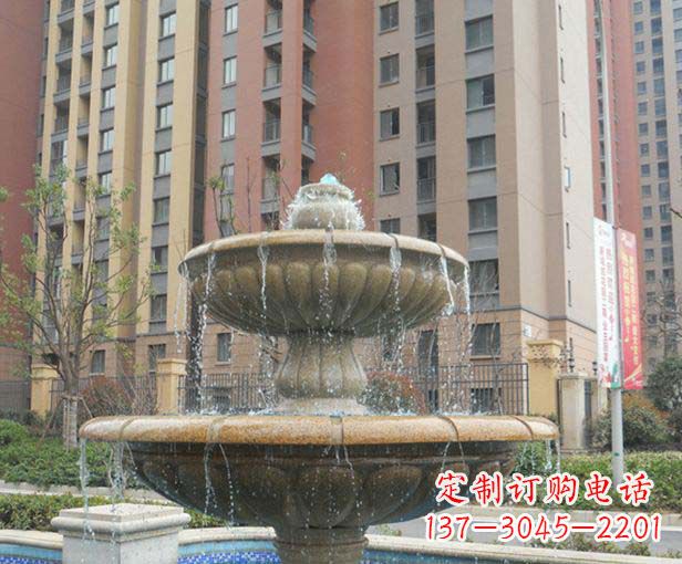 哈尔滨小区景观大理石喷泉石雕
