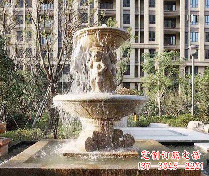 哈尔滨小区景观欧式喷泉石雕 (3)