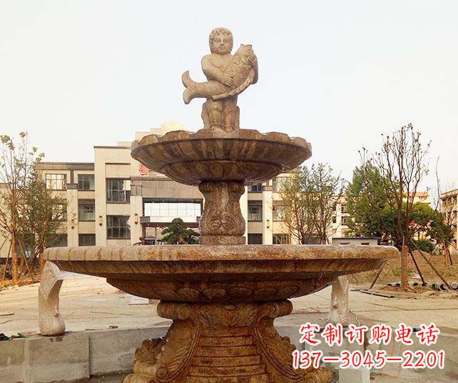 哈尔滨小区景观欧式喷泉石雕