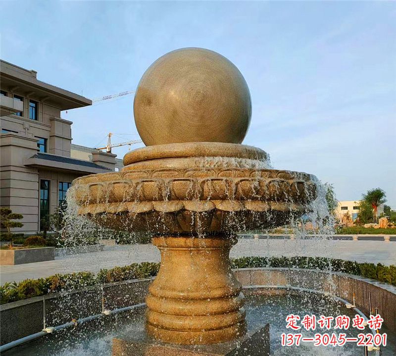哈尔滨小区石喷泉雕塑
