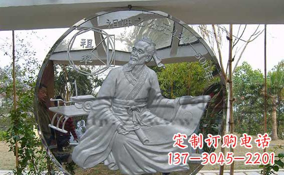 哈尔滨校园不锈钢名人浮雕