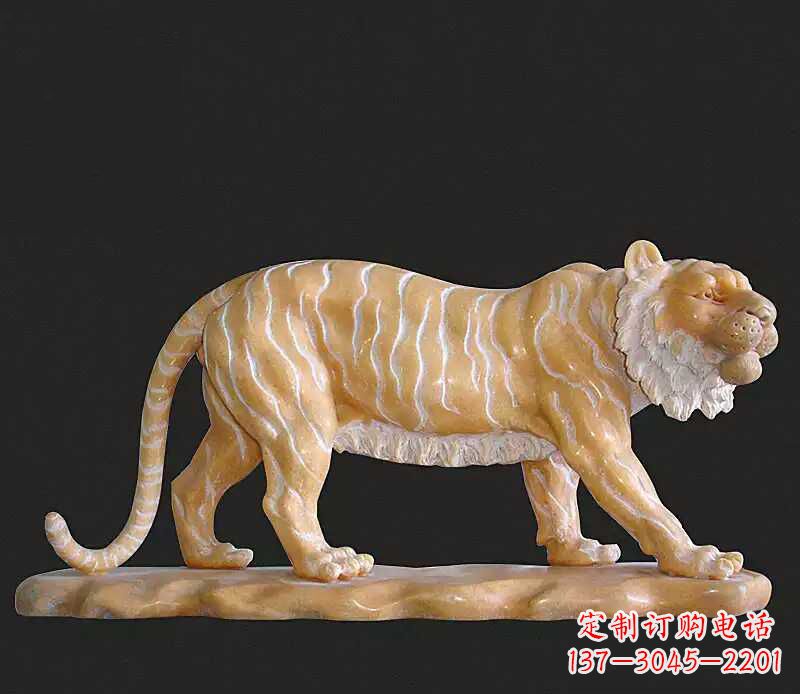 哈尔滨行走老虎石雕动物雕塑