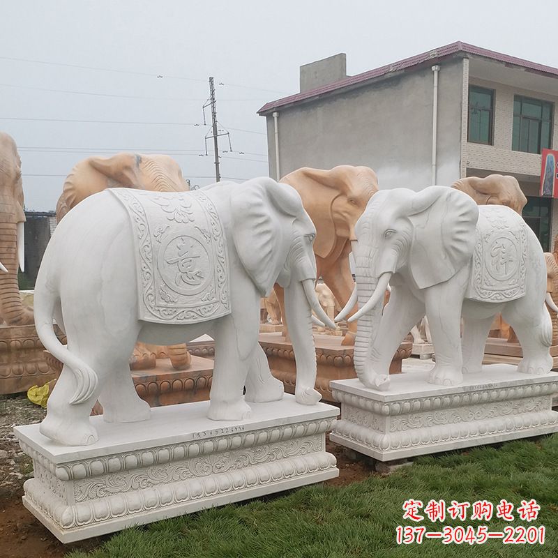 哈尔滨学校石雕大象