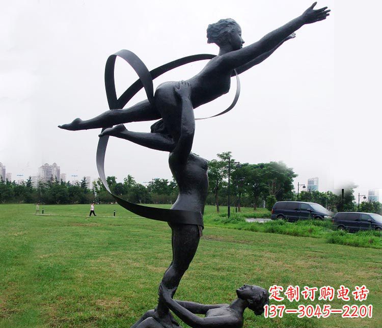 哈尔滨艺术体操运动员雕塑