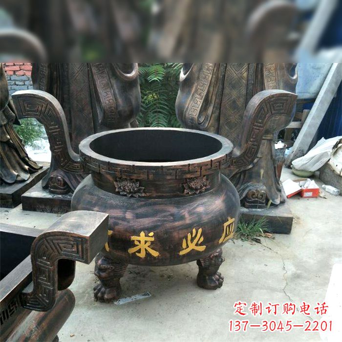 哈尔滨有求必应祈福铜雕香炉