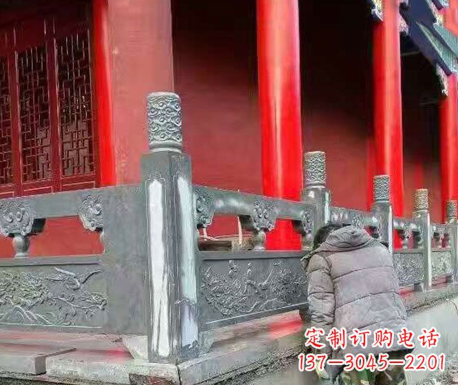 哈尔滨园林仿古石栏板景观石雕 (9)
