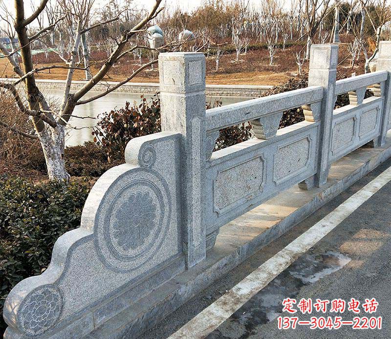 哈尔滨园林仿古石栏板景观石雕_1
