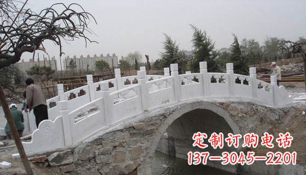 哈尔滨园林汉白玉大桥栏板景观石雕