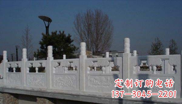 哈尔滨园林汉白玉栏板景观石雕