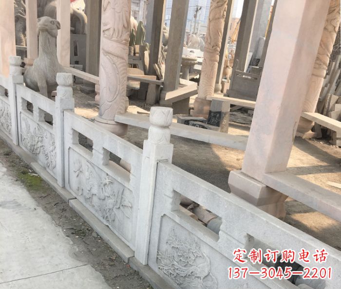 哈尔滨园林景观大理石浮雕栏板石雕