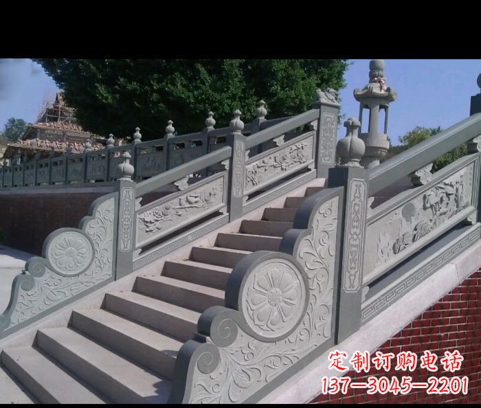 哈尔滨园林景观大理石栏板雕塑 (4)