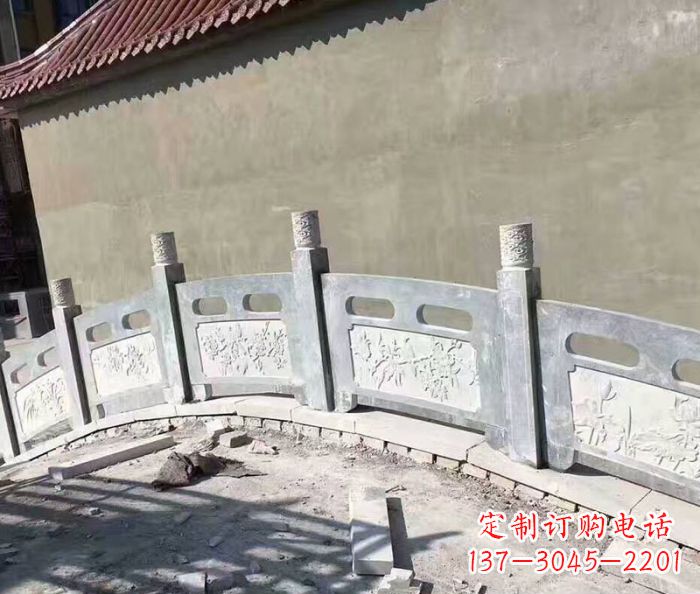 哈尔滨园林景观大理石桥栏板石雕 (5)