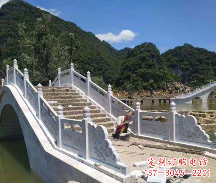 哈尔滨园林景观大理石桥栏板石雕_1