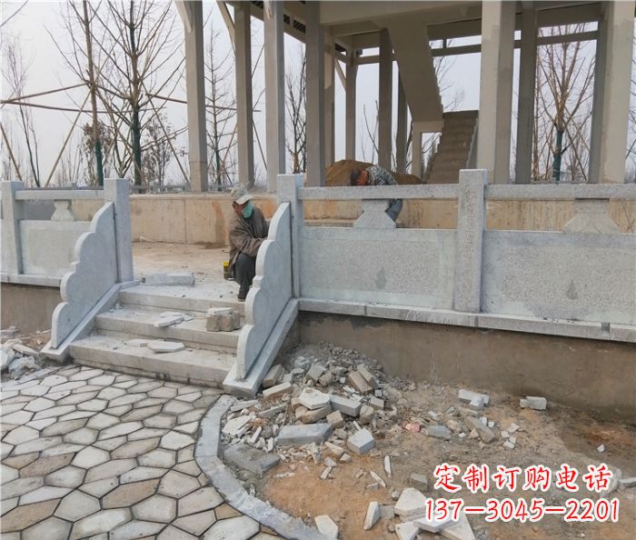 哈尔滨园林景观大理石桥栏板石雕_2 (2)