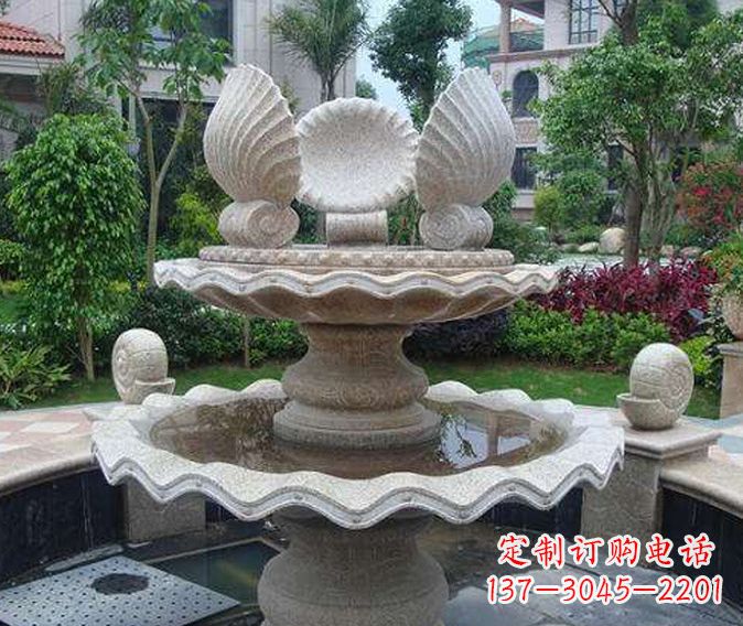 哈尔滨园林景观多层喷泉石雕