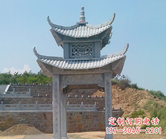 哈尔滨园林景观仿古石雕凉亭