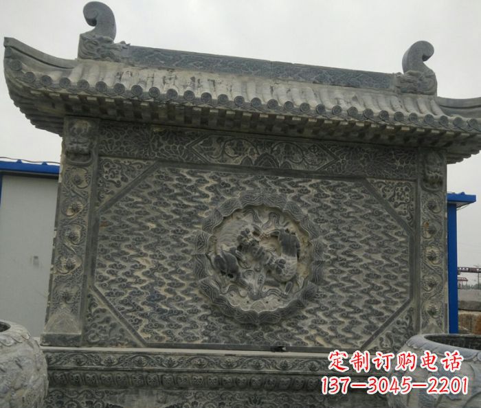 哈尔滨园林景观仿古石雕影壁