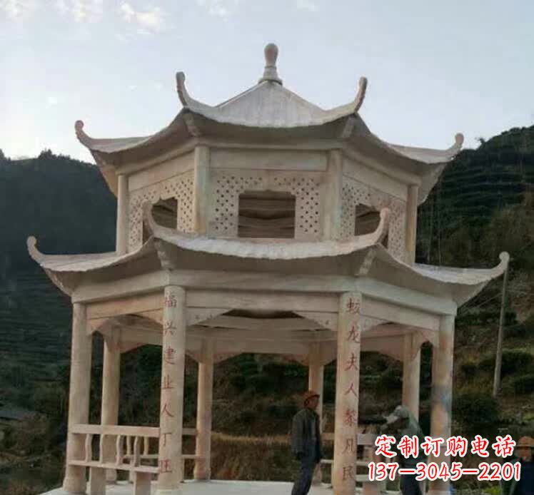 哈尔滨园林石雕凉亭