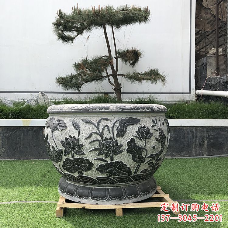 哈尔滨园林石雕水缸