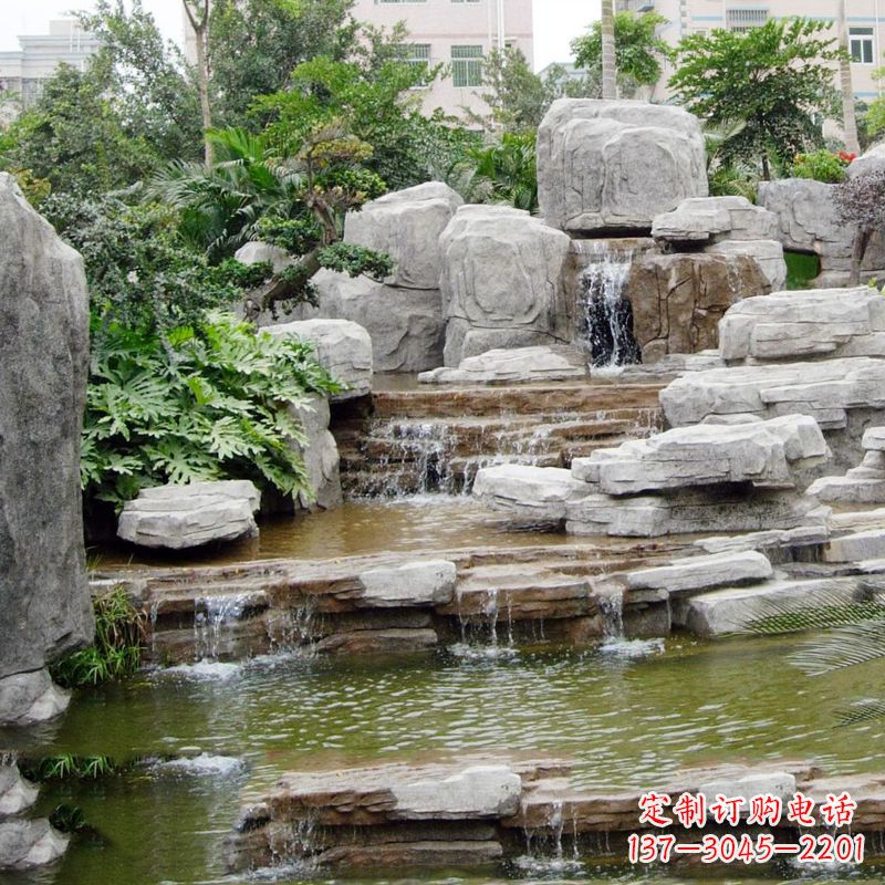 哈尔滨园林石头假山流水