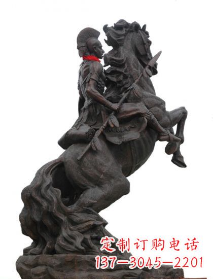 哈尔滨战士与马 铸铜雕塑