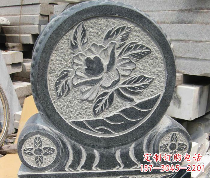 哈尔滨招财抱鼓石仿古石门墩