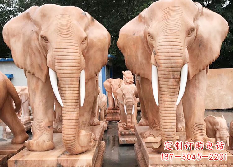 哈尔滨招财大象石雕
