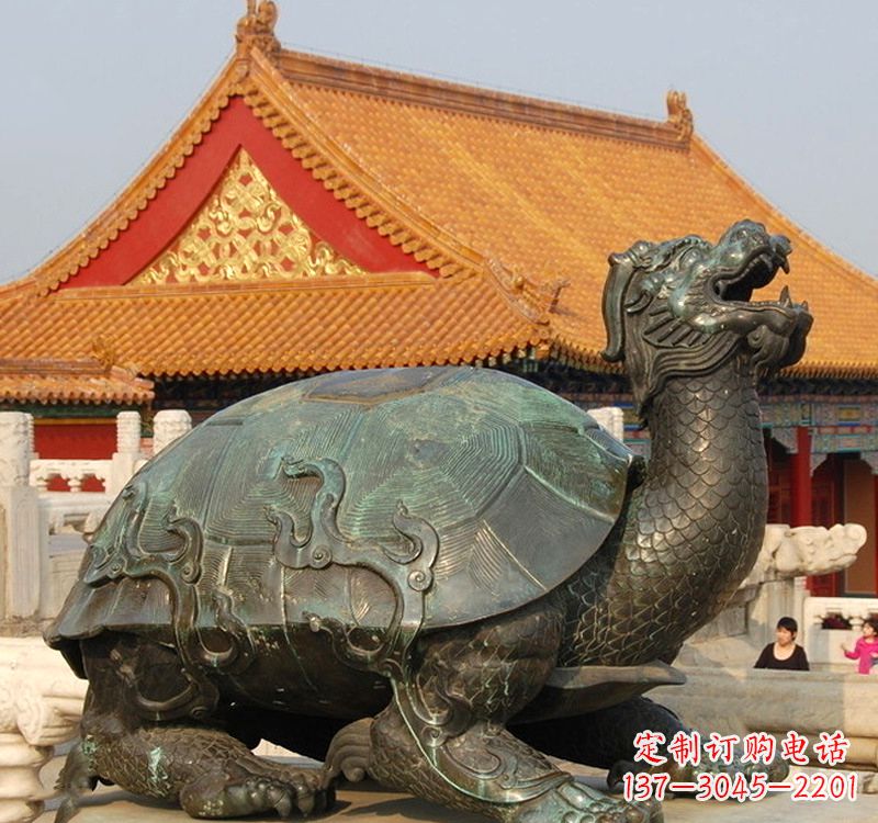 哈尔滨招财龙龟铜雕塑