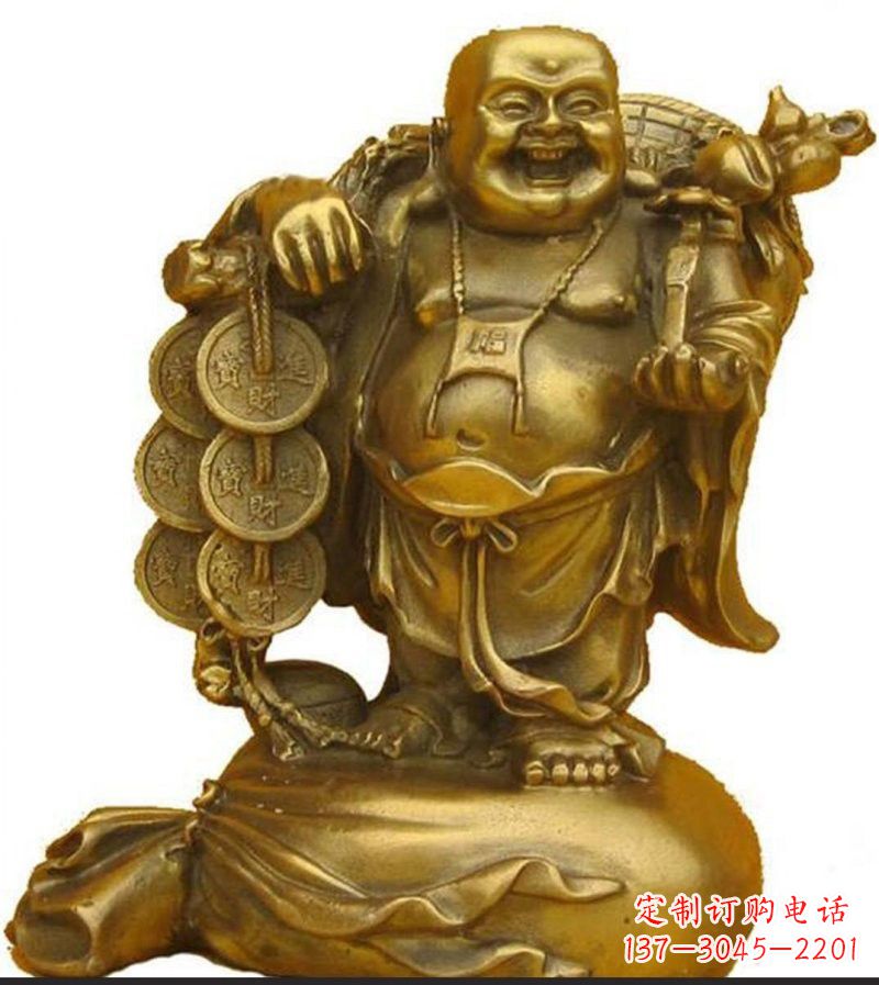 哈尔滨招财弥勒佛铜雕
