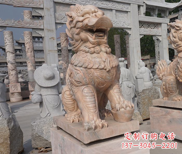 哈尔滨招财瑞兽麒麟石雕 (3)