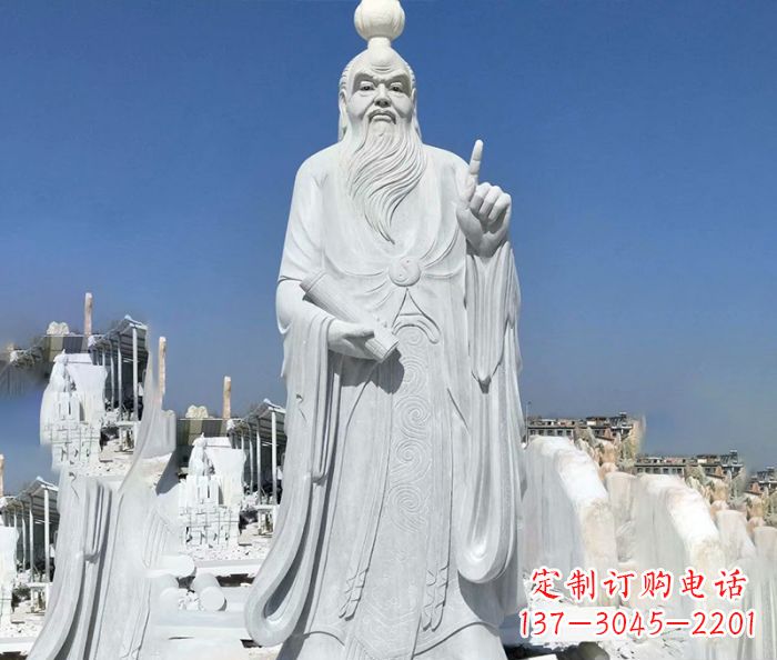 哈尔滨中国春秋时代思想家老子石雕