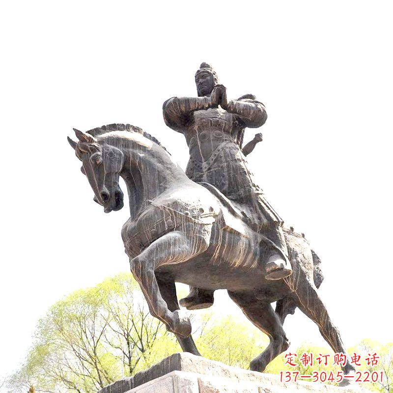 哈尔滨中国历史名人民族英雄霍去病铜雕塑