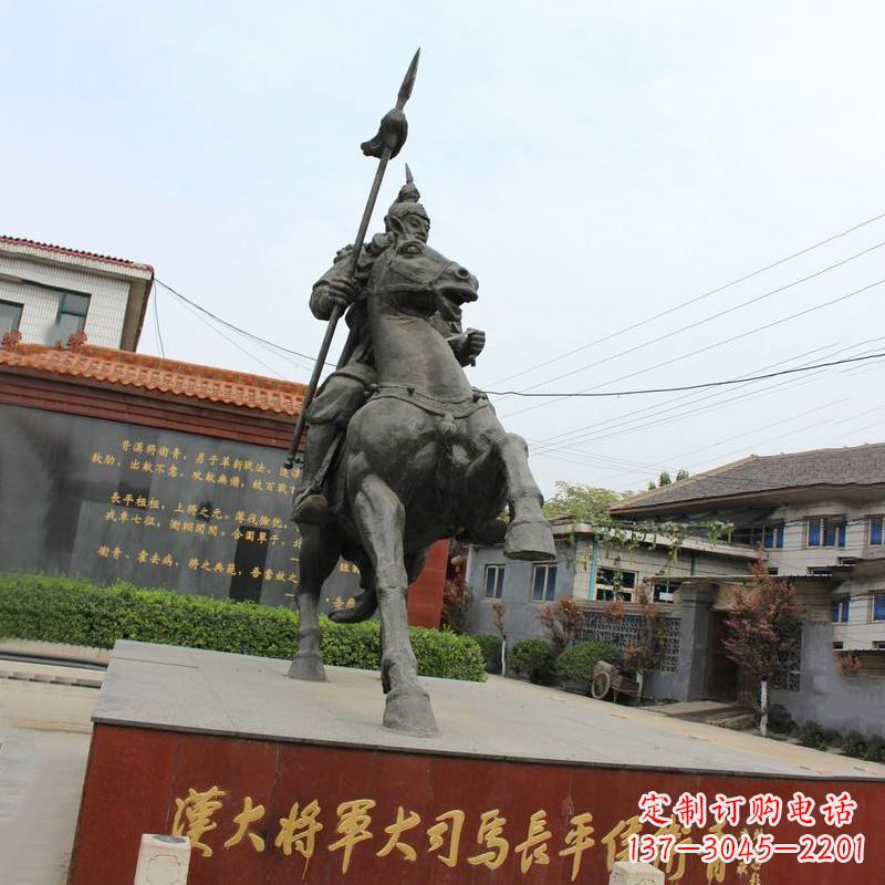 哈尔滨中国历史名人汉朝著名将领民族英雄卫青铜雕塑像