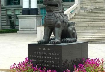 哈尔滨獬豸铜雕塑-法院门前神兽动物雕塑摆件