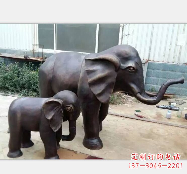 哈尔滨铸铜公园大象雕塑