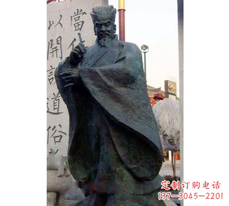 哈尔滨铸铜古代名人颜真卿
