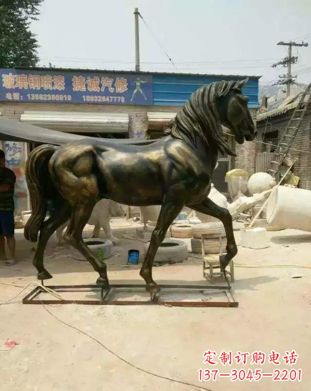 哈尔滨铸铜马雕塑