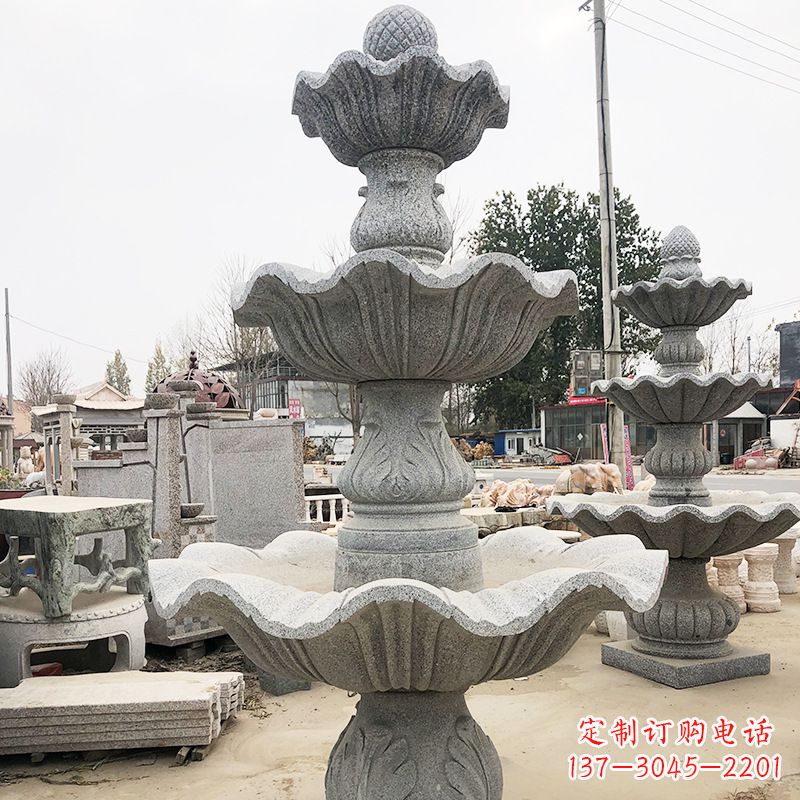 哈尔滨自然石雕流水喷泉