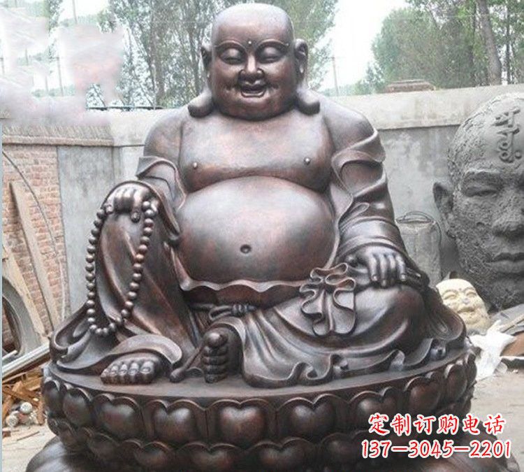 哈尔滨宗教庙宇弥勒佛铜雕222